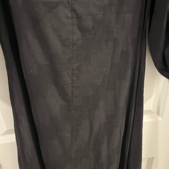 Free People puff sleeve midi Dress Black Small - Picture 3 of 3
